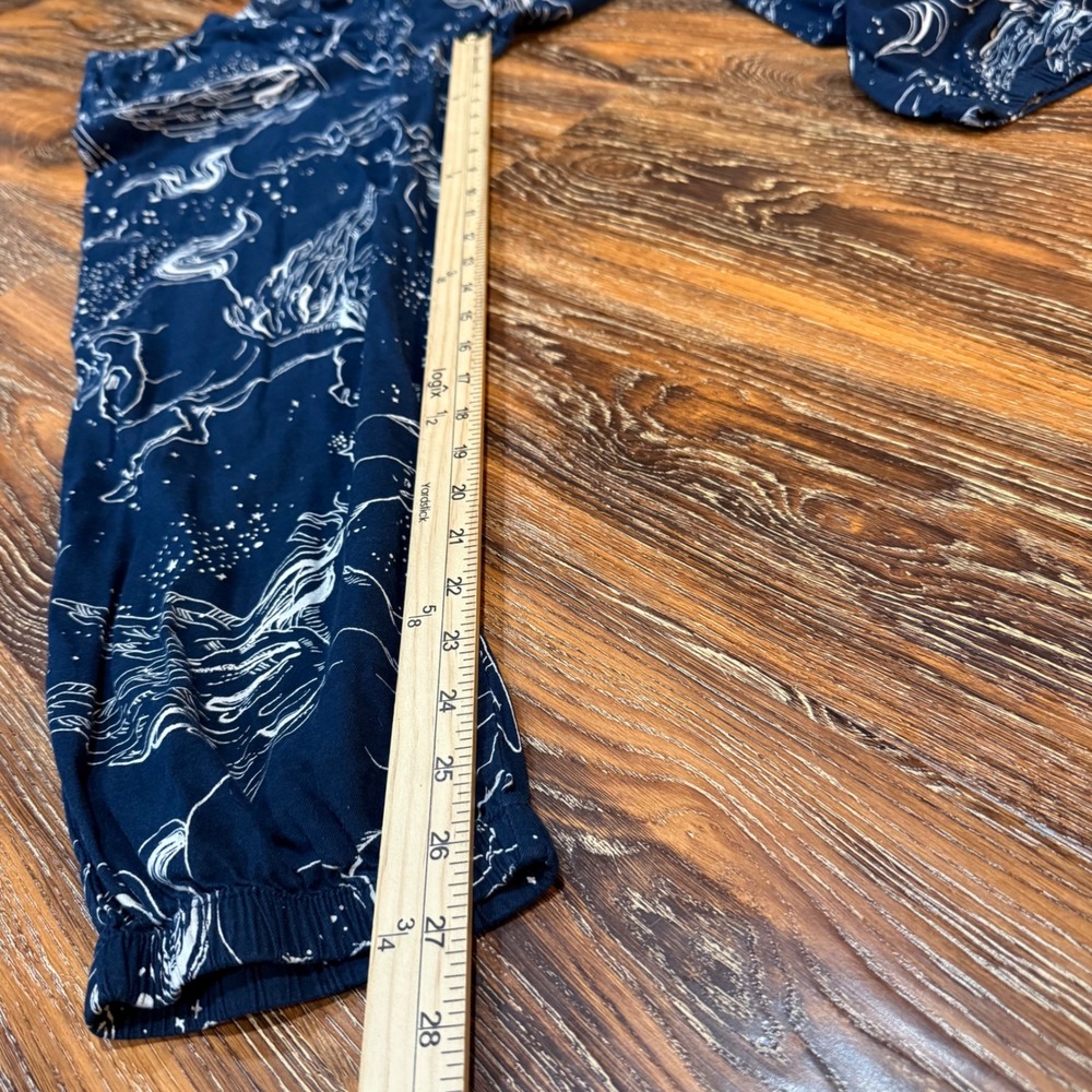 Victoria's Secret Size M Navy Blue Pegasus Celestial Print Jogger Pajama Pants - Picture 6 of 6